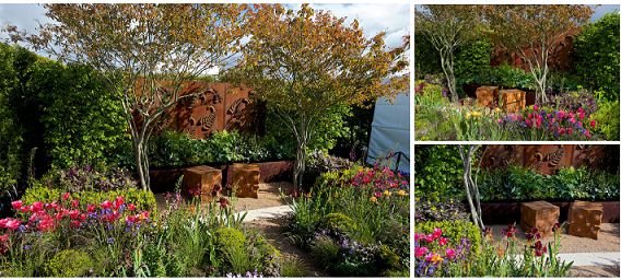 Kate Durr and Dyofix happy at 'Best Festival Garden' win 2015