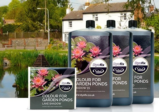 Lake Shadow - small garden pond dye liquid and powder sachets