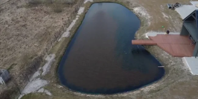 How Easily Pond Dye Spreads with Dyofix captured using drone footage