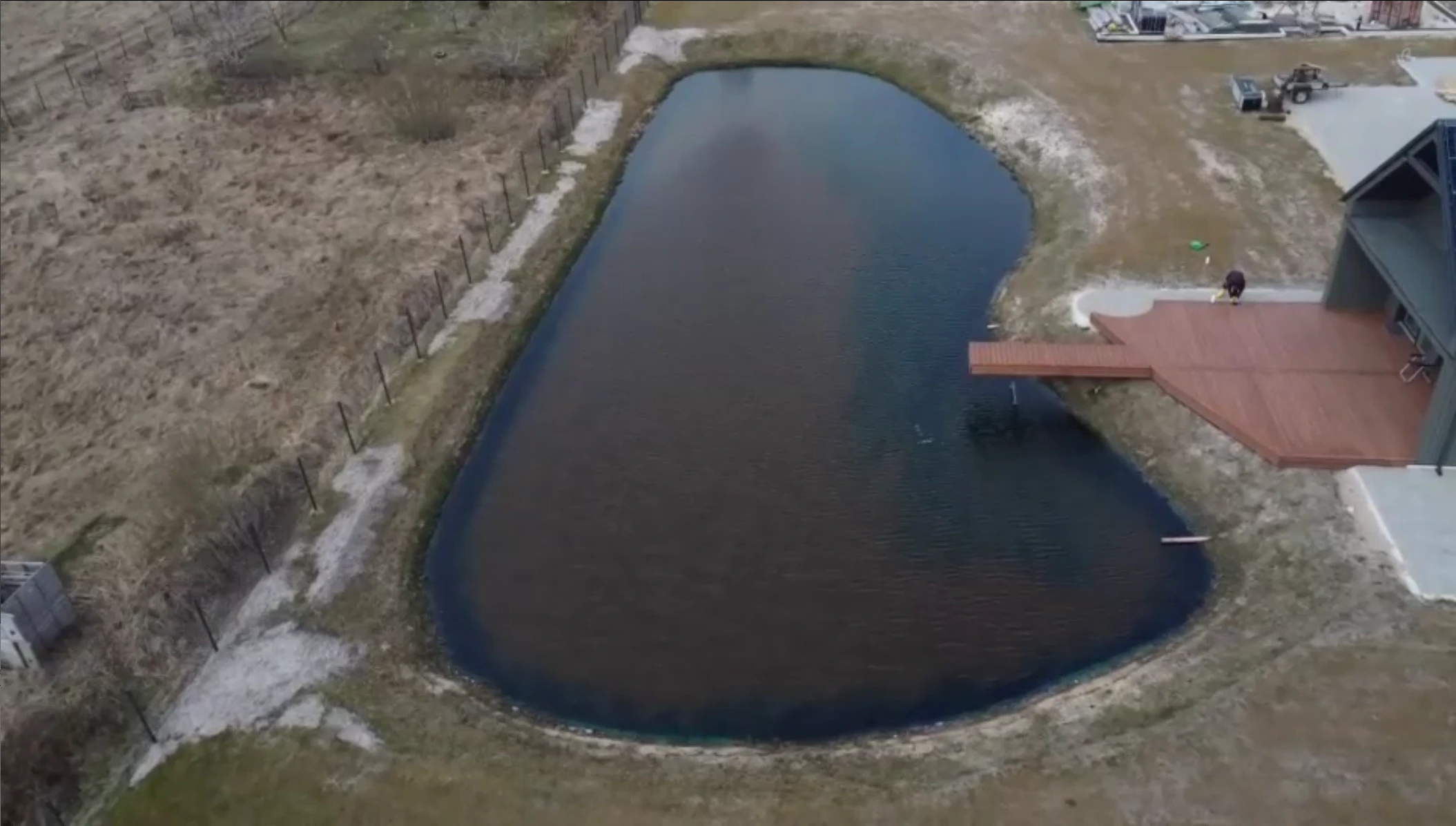 How Easily Pond Dye Spreads with Dyofix How Easily Pond Dye Spreads with Dyofix captured using drone footage